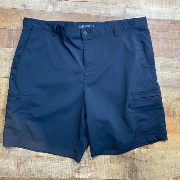 Men's Navy Chaps Flat Front Shorts size 42 - Picture 1 of 5